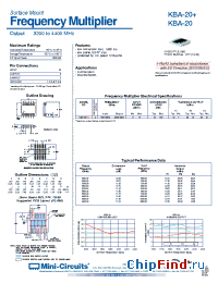 Datasheet KBA-20+ manufacturer Mini-Circuits